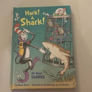 Dr. Seuss Hark a Shark! And baby shark bath robe.